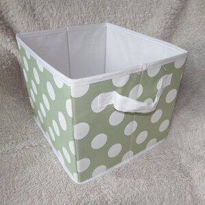 Set of 6 Babies R Use Folding Nursery Fabric Storage Cube with Handles - Sage